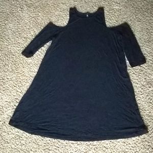 Very J women's cold shoulder black dress size small.